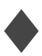 <p>diamond sign shape</p>