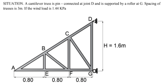 <p>Determine the reaction at G.</p><p>A. 17.9</p><p>B. 11.2</p><p>C. 12.45</p><p>D. 4.15</p><p>Determine the stress (kN) in member AB.</p><p>A. 3.1(tension)</p><p>B. 3.1(compression)</p><p>C. 3.6(tension)</p><p>D. 3.6(compression)</p><p>Determine the stress (kN) in member BE.</p><p>A. 3.25(tension)</p><p>B. 0</p><p>C. 3.75 (tension)</p><p>D. 4.15(tension)</p>