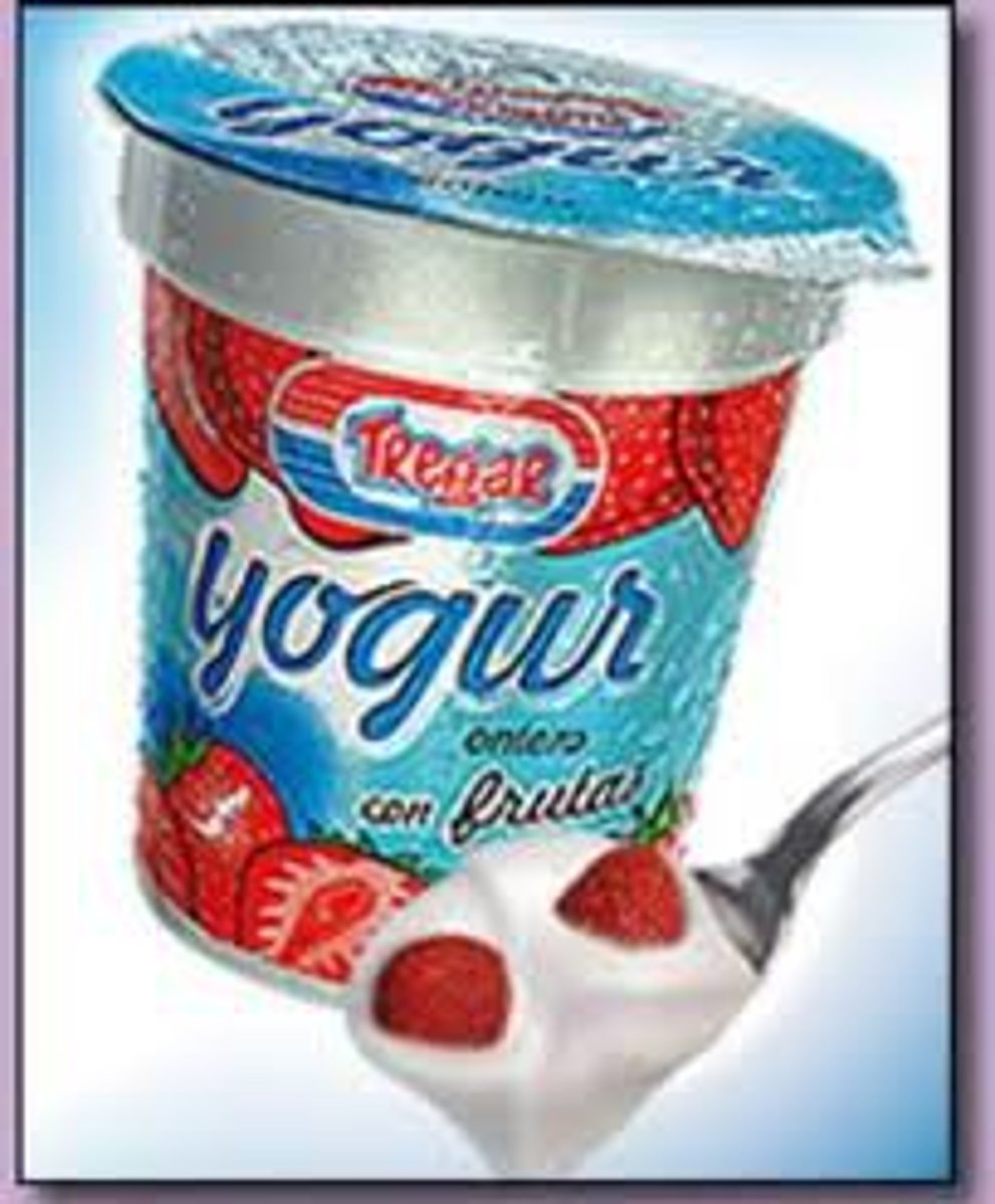 <p>the yoghurt</p>