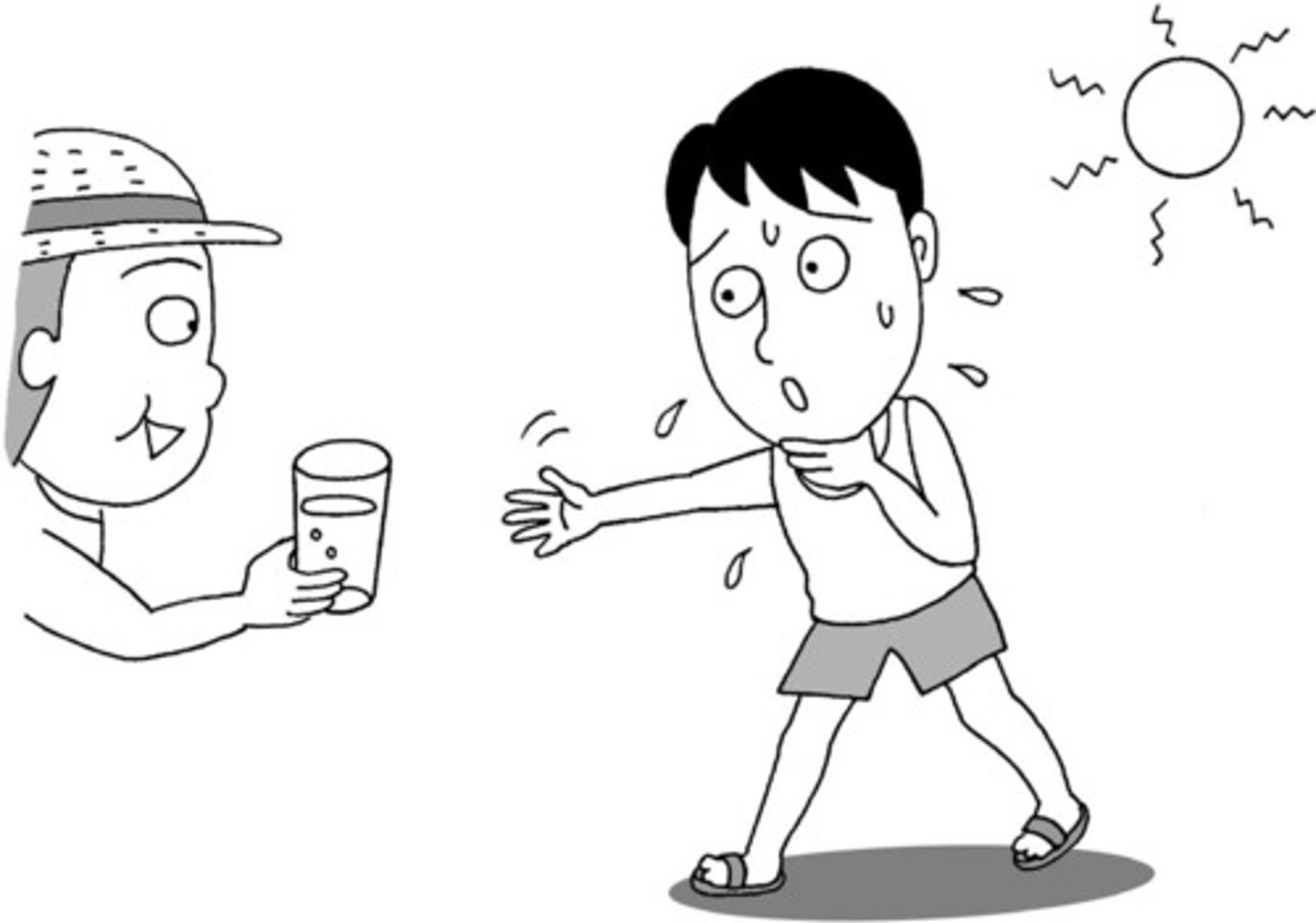 <p>to become thirsty</p>