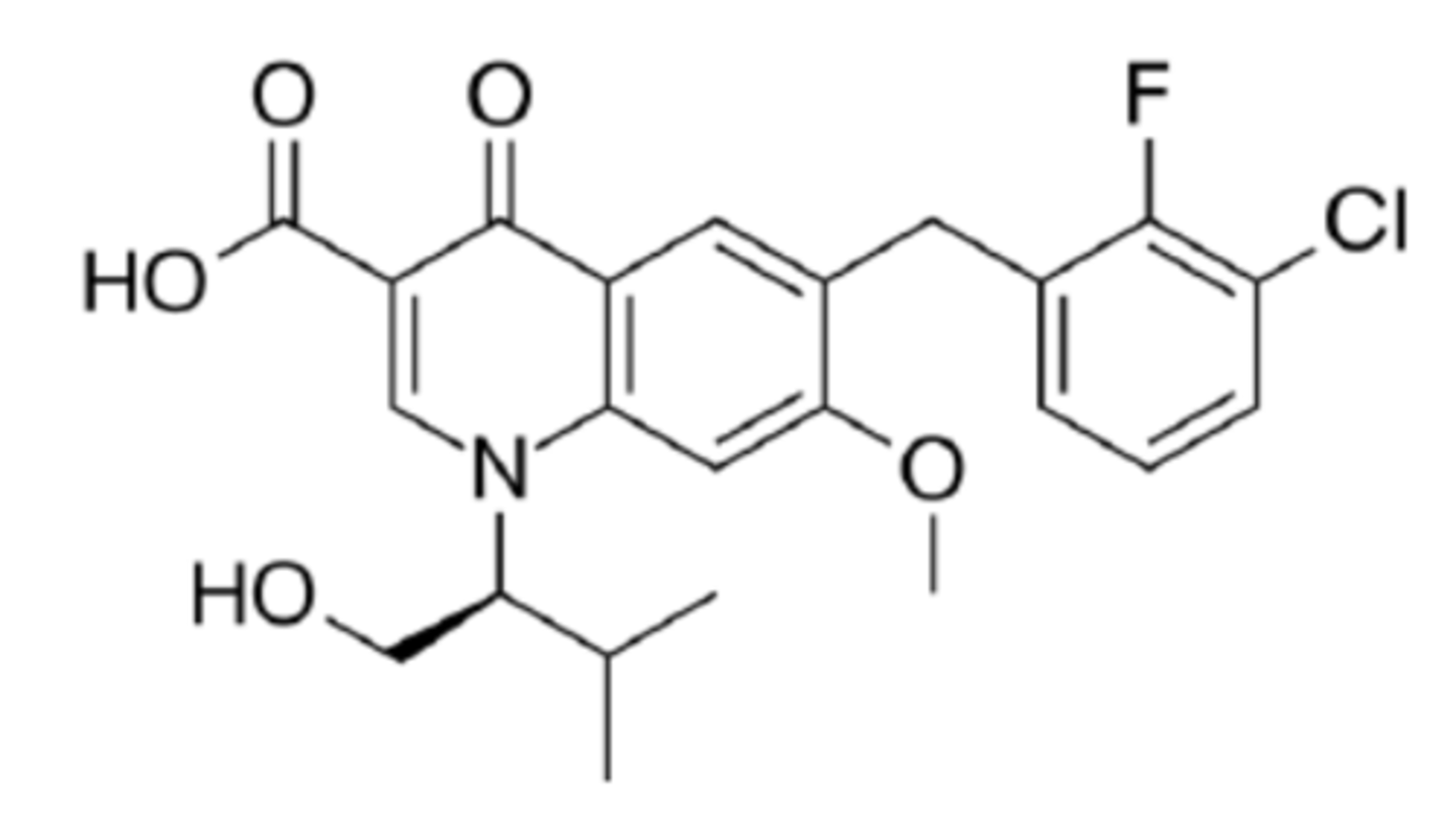 <p>used as a fixed dose combination HIV integrase inhibitor</p>