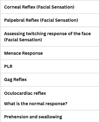 <p>Nerve Tests - What nerves are being tested with?</p>