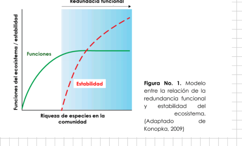 <p>varias especies cumplen la misma funcion en un ecosistema</p>