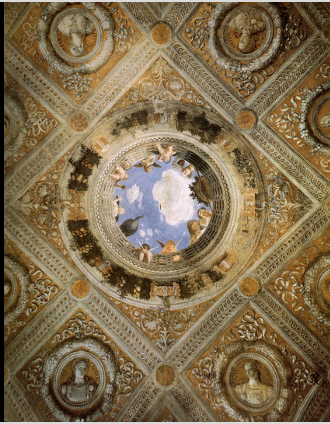 <p>Ceiling of Camera Picta </p>