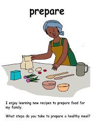 <p>Готовится к чему-то /приготовить/готовить </p>