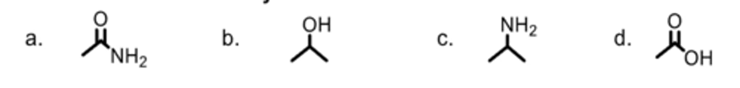 <p>Which is a carboxylic acid?</p>