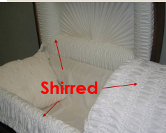<p>What is the shirred interior style?</p>