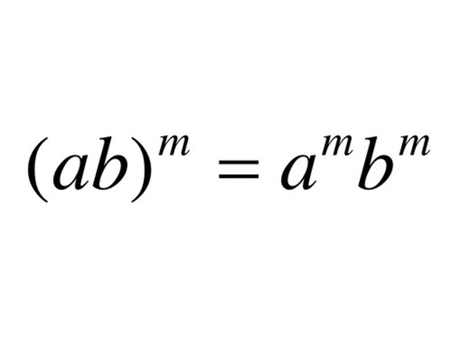 <p>When an exponent is outside of parentheses and acts on a product, it can be distributed to all terms inside the parentheses, including coefficients and bases.</p>