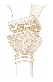 <p> 1. Elemento architettonico sovrapposto al capitello, con funzioni strutturali (di sostegno del piedritto dell'arco), ma talvolta anche decorative.</p><p> 2. Elemento strutturale destinato a ripartire il carico del cemento o del calcestruzzo sulla muratura.</p>