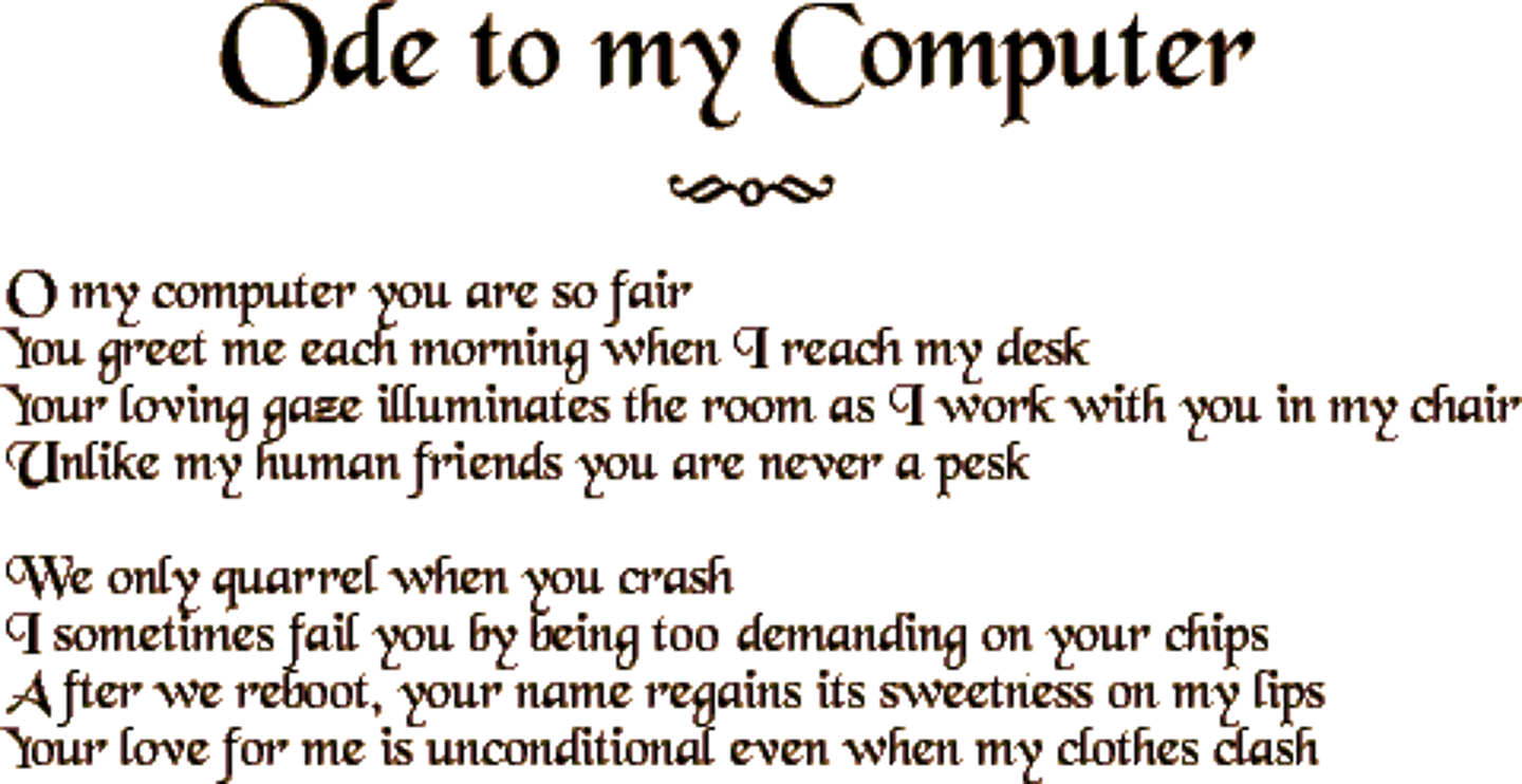 <p>A lyric poem usually marked by serious, respectful, and exalted feelings toward the subject.</p>