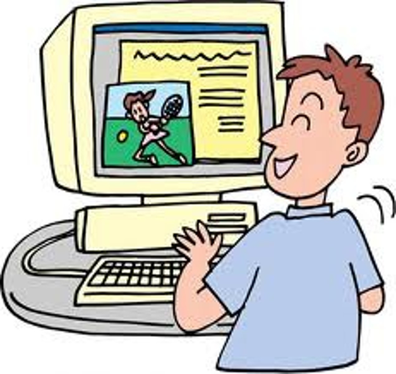 <p>to be online/to be on the phone (with)</p>