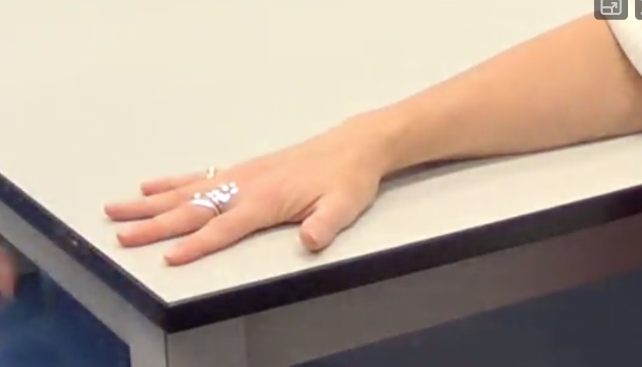 -Forearm is prone on the table with fingers already spread apart
-If there is any friction, spread flour on the table or lift up their wrist