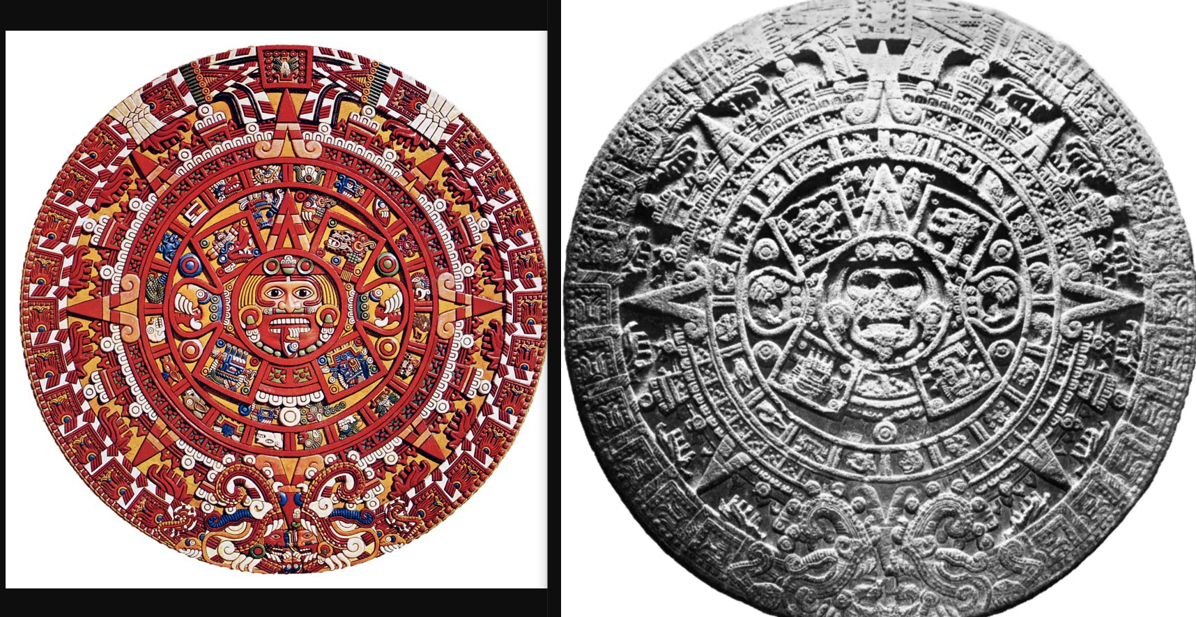 <p>also referred to as the calendar stone, this reveals how the Aztecs counted time. It was actually an altar.</p>
