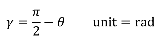 <p>result of shear forces (change in shape/angle).</p><p>Increase in γ is negative &amp; decrease in γ is positive.</p><ul><li><p>For small angles: tanγ ≈ γ</p></li></ul><p></p>