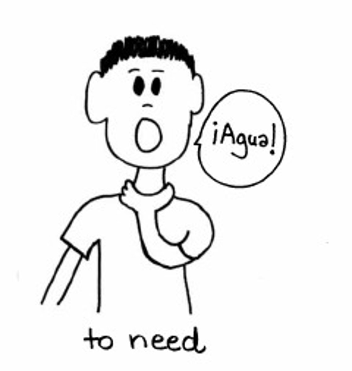 <p>to need</p>