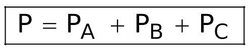 <p>Dalton law of partial pressure </p>