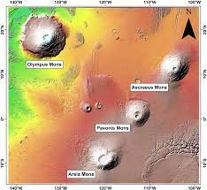 <p>An immense volcanic plateau on Mars, <strong>home to the tallest volcano in the solar system (Olympus Mons)</strong></p>