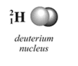 isotope of hydrogen with one proton and one neutron in the nucleus; stable