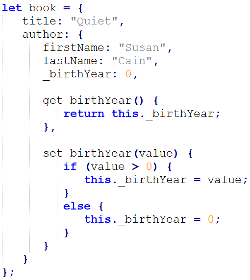 <p>set birthYear to 1985</p>