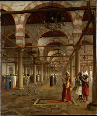 <p>Prayer in the Mosque</p>