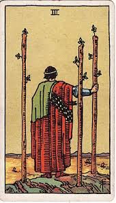 <p>Three of Wands</p>