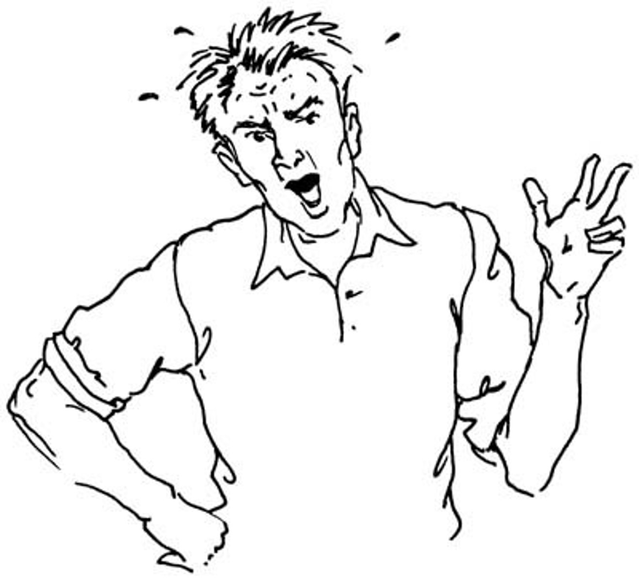 <p>agitated</p>