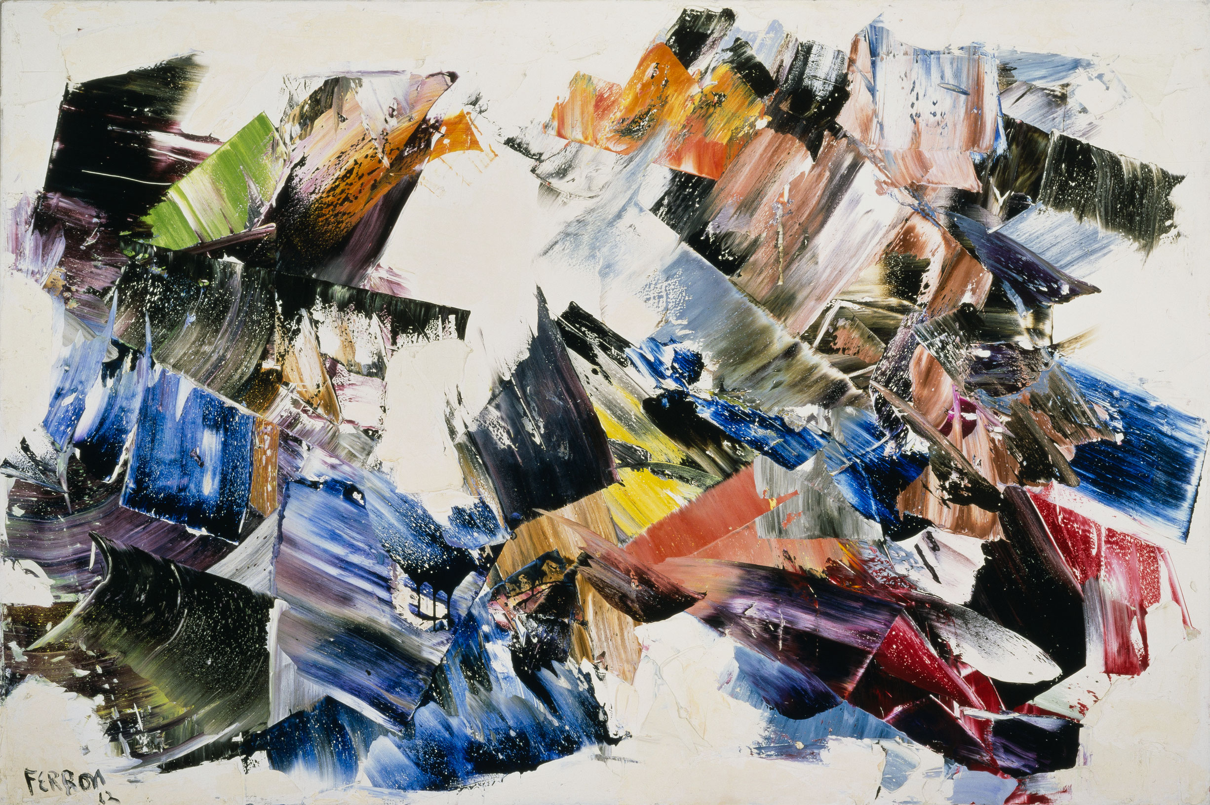 <p>Comment l’œuvre <em>Ghost Hills</em>, 1962, de Ferron, se raccroche-t-elle au mouvement du surréalisme?</p>