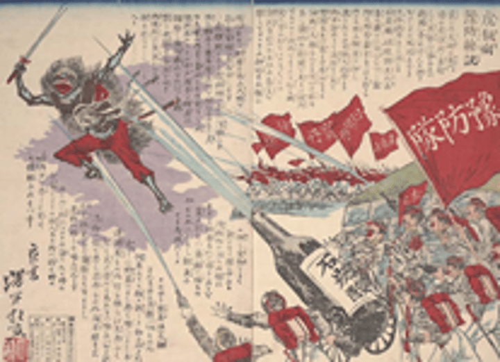 <p>Japan has its own civil war, and it leads to the Meji restoration. This is where they commit to civilize and industrialize.</p>