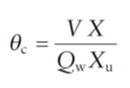 <p>mass = Qw x Xu</p><p>volume = Qw</p>