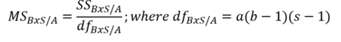 <p>Similar to between-groups and repeated measures ANOVAs</p><p>But the error term used in repeated measures and interaction effects is different</p>