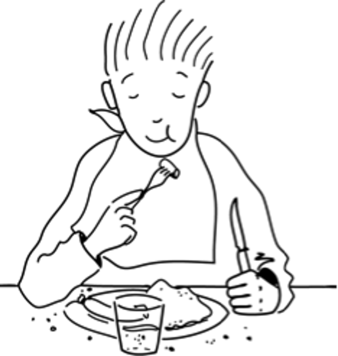 <p>Nous avons mangé</p>