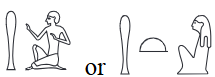 <p>4.2 ḥm or ḥmt</p>