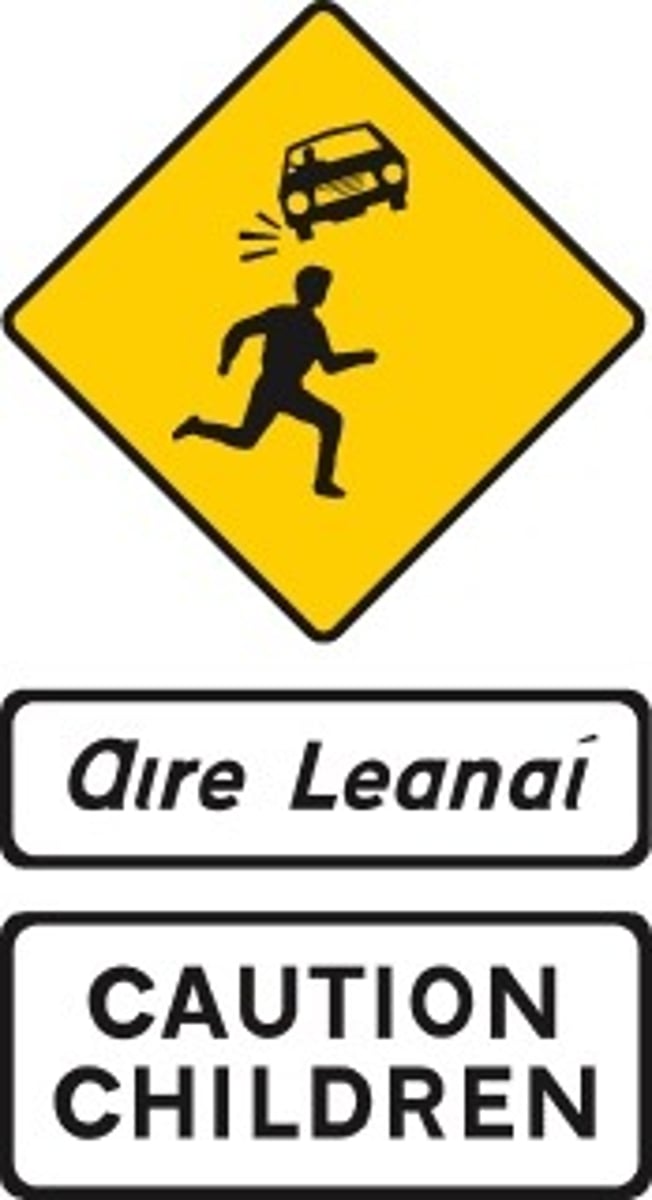 <p>What do these signs together mean?</p>
