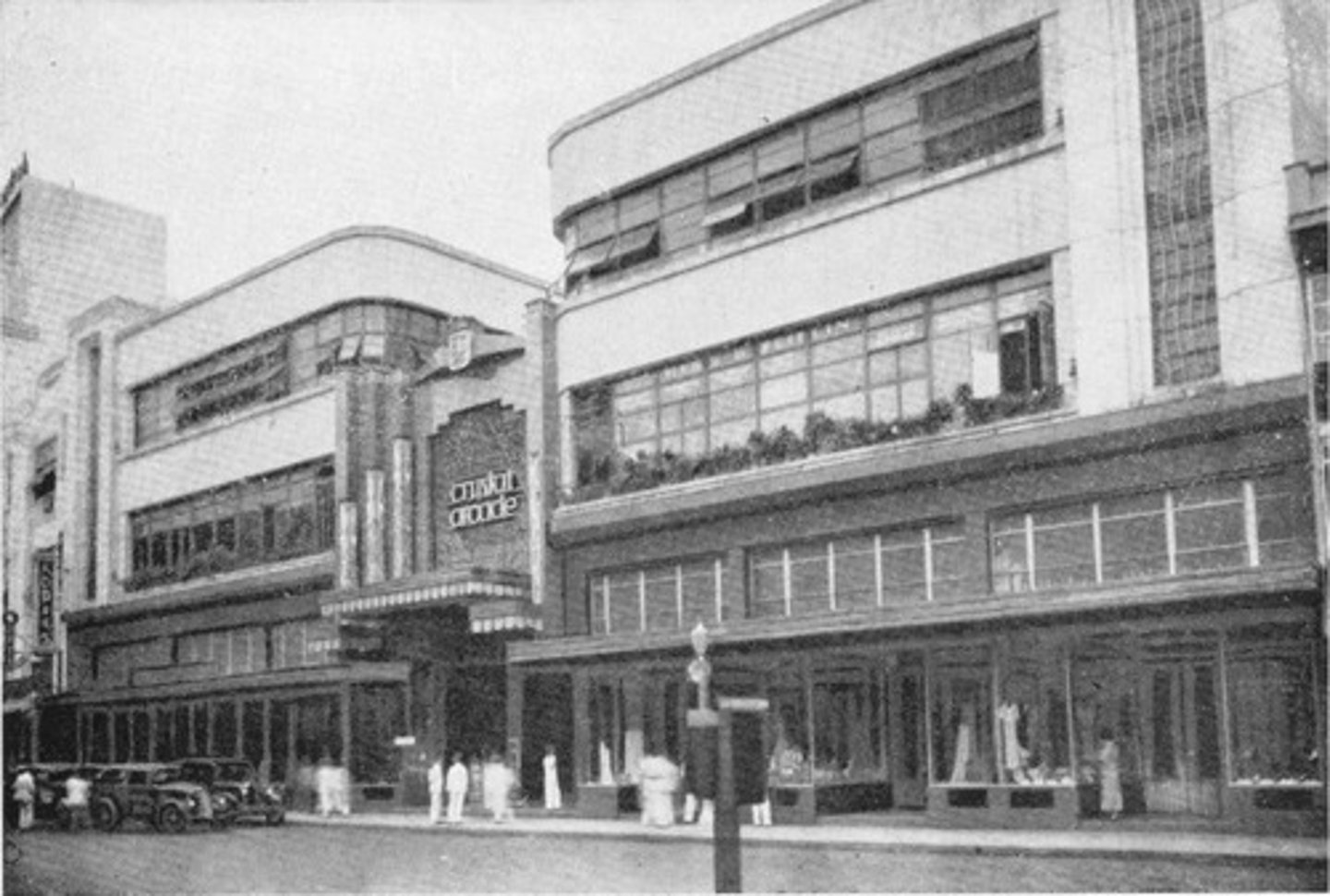 <p>forerunner of the mall; remarkable use of glass as its main component; Regina Building</p>