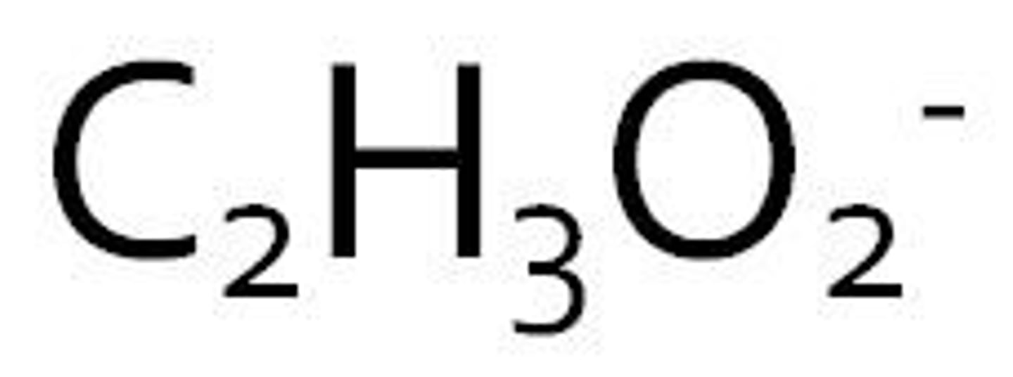 <p>C2H3O2 -</p>