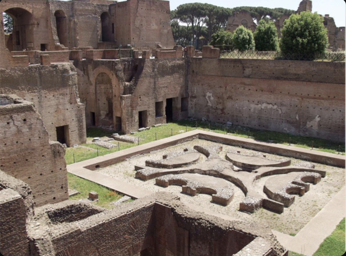 domus augustana, palace of Domitian, palatine hill rome