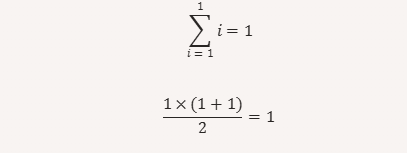 Basis Step showing statement is true for first element