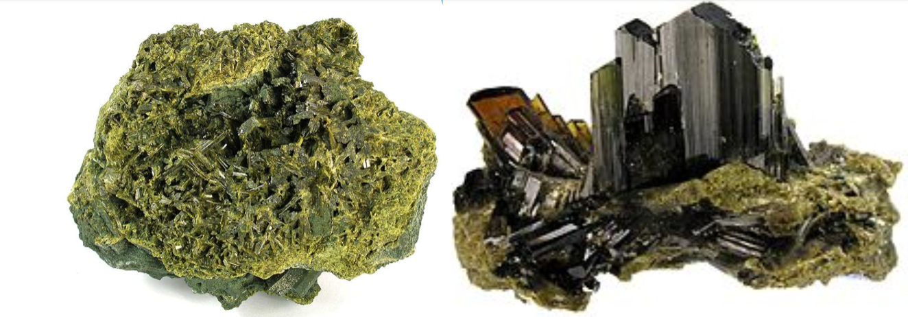 <p>Epidote (clinozoisite)- monoclinic </p>