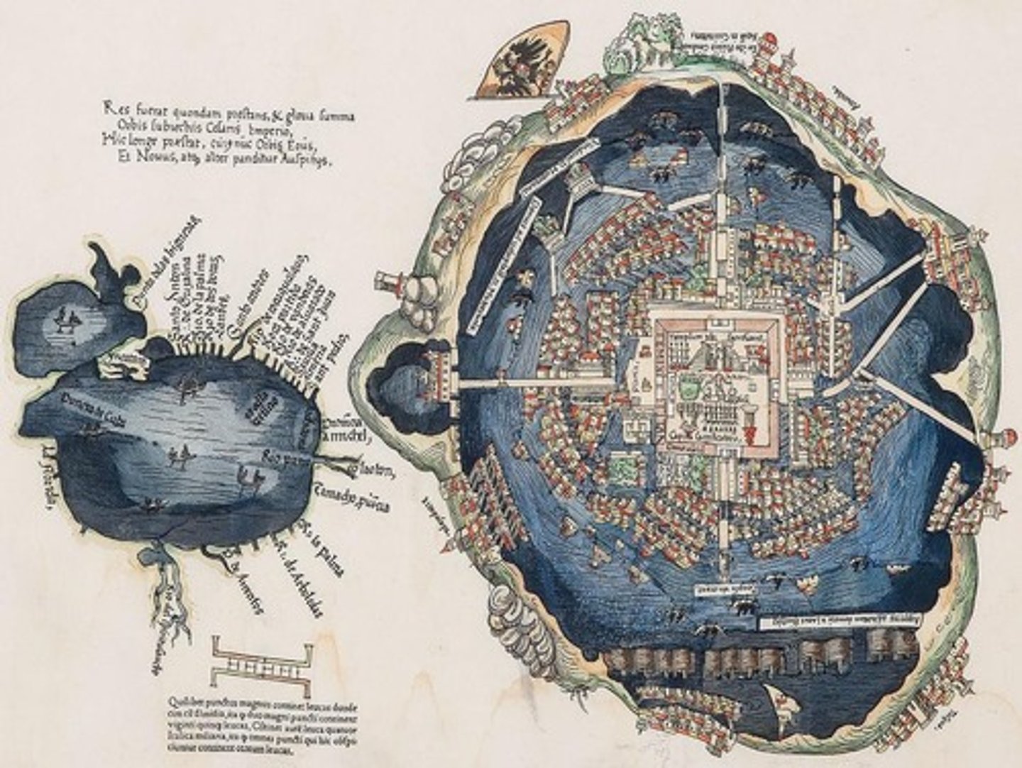 <p>Capital city of the Aztec Empire, located on a lake.</p>