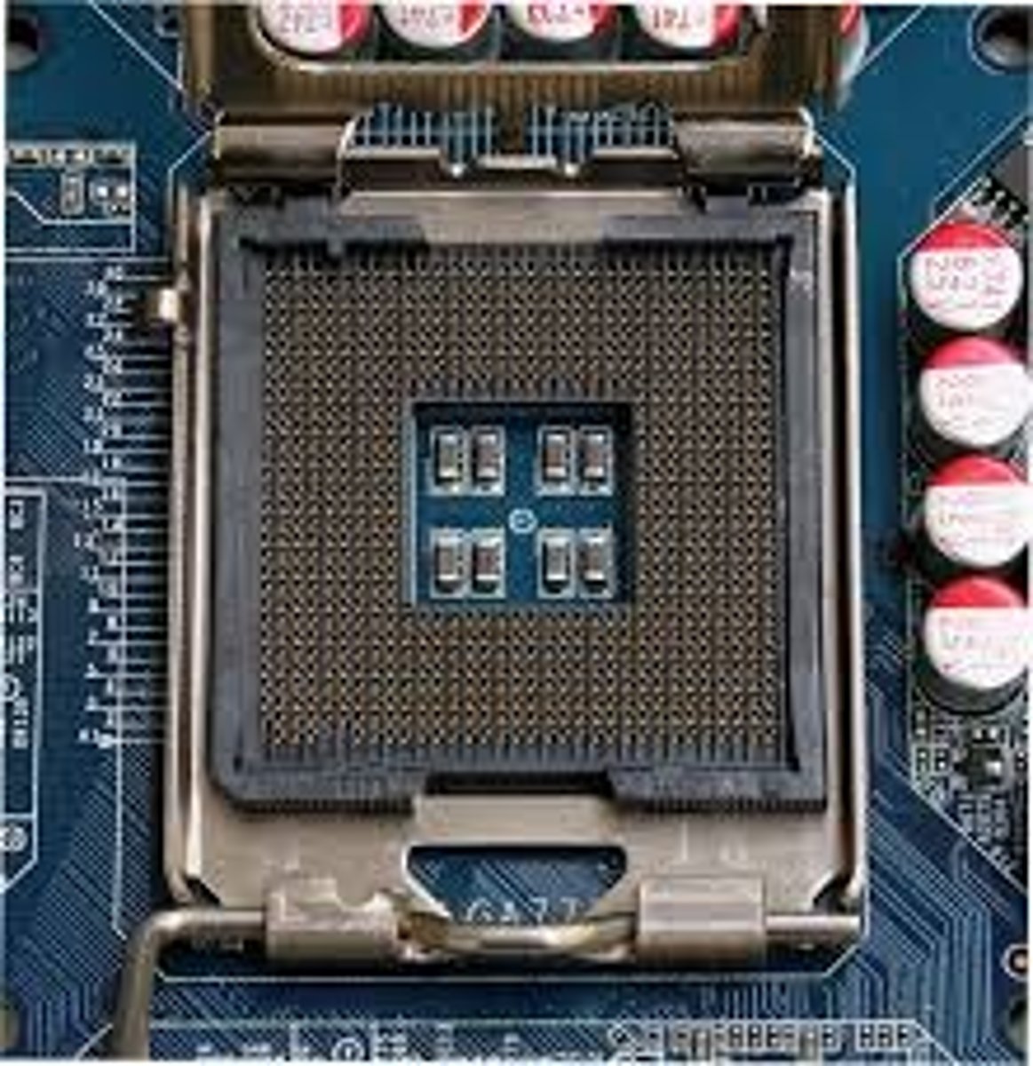 <p>The connector on the motherboard that houses a CPU and forms the electrical interface and contact with the CPU.</p>