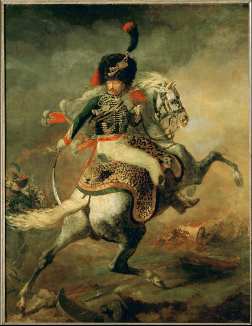 <p>Géricault, An Officer of the Imperial Guard, 1812</p>
