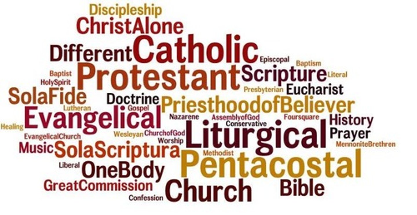 <p>A recognised, independent branch of the Christian Church.</p>