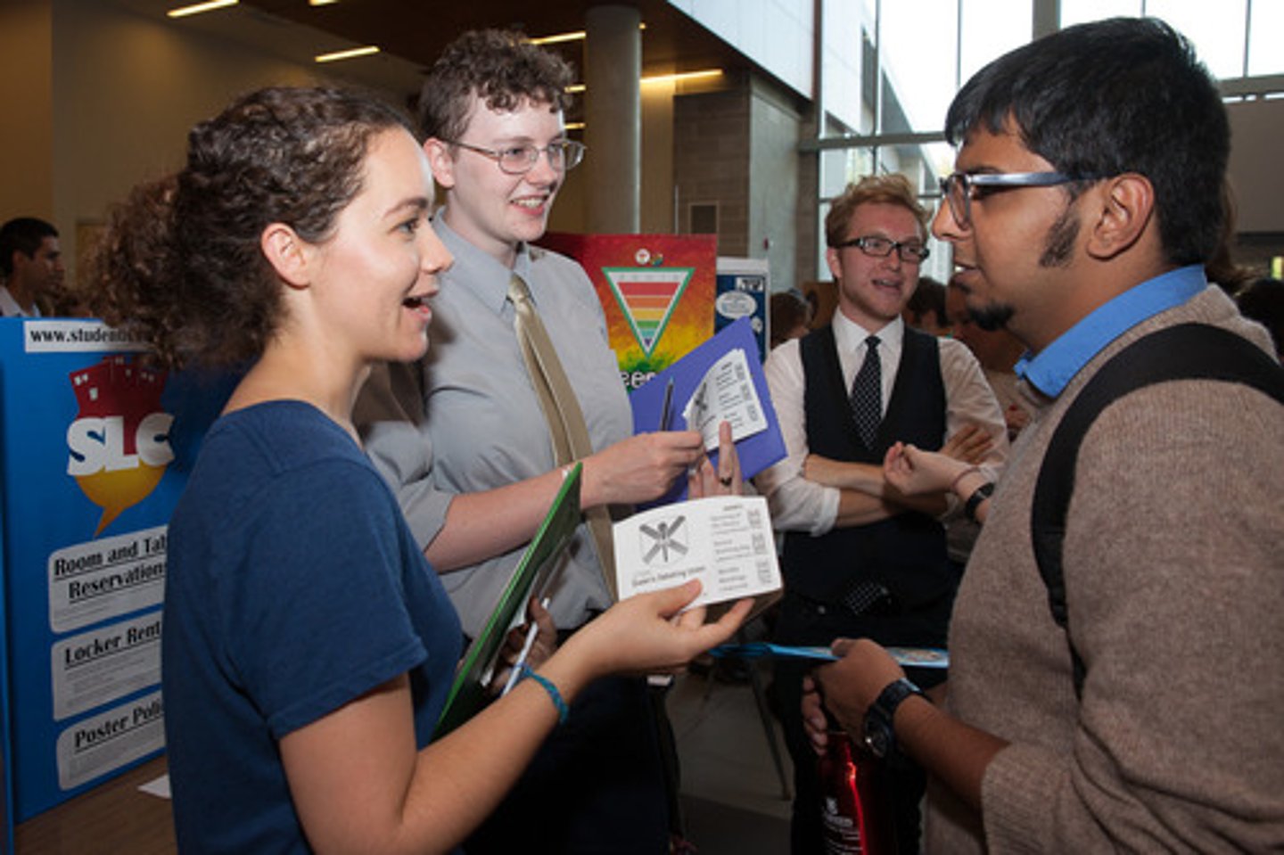 <p>communication or direct involvement with someone or something</p><p>Her interaction with the audience made the presentation more engaging.</p>