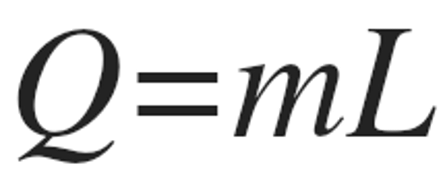 <p>- Heat transfer used during phase changes</p><p>- Enthalpy of an isothermal process</p><p>- units cal/g</p>