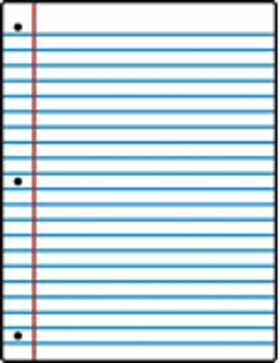 <p>a sheet of paper</p>