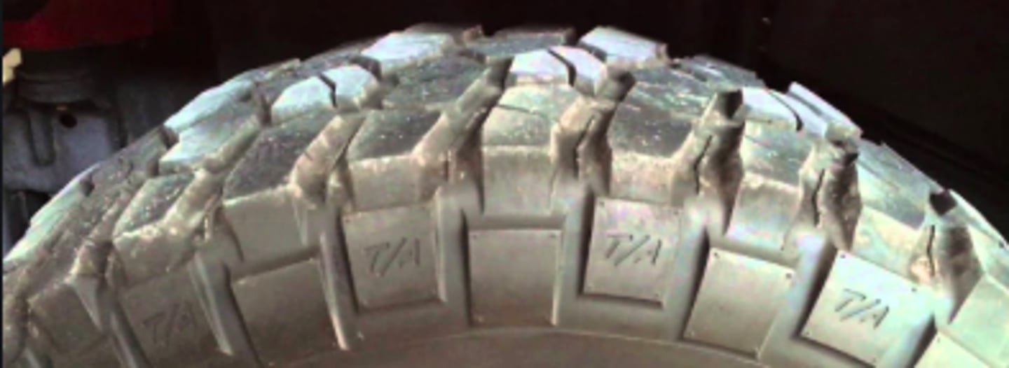 <p>Chopped Wear: Caused by lack of rotation or unbalanced tires and wears tread in various spots creating a chopped tread</p>