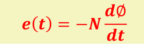 <p>The law describes the relationship between voltage produced in a conductor and the rate of flux lines cut.</p>