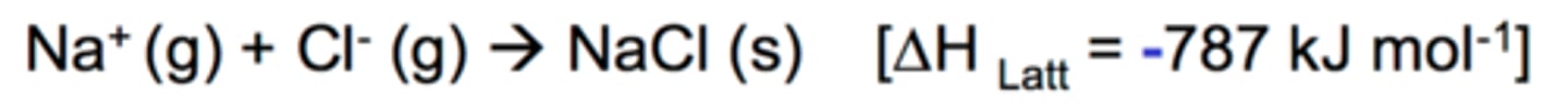 <p>Measure of ionic bond strength, influenced by ion radius and charges.</p>