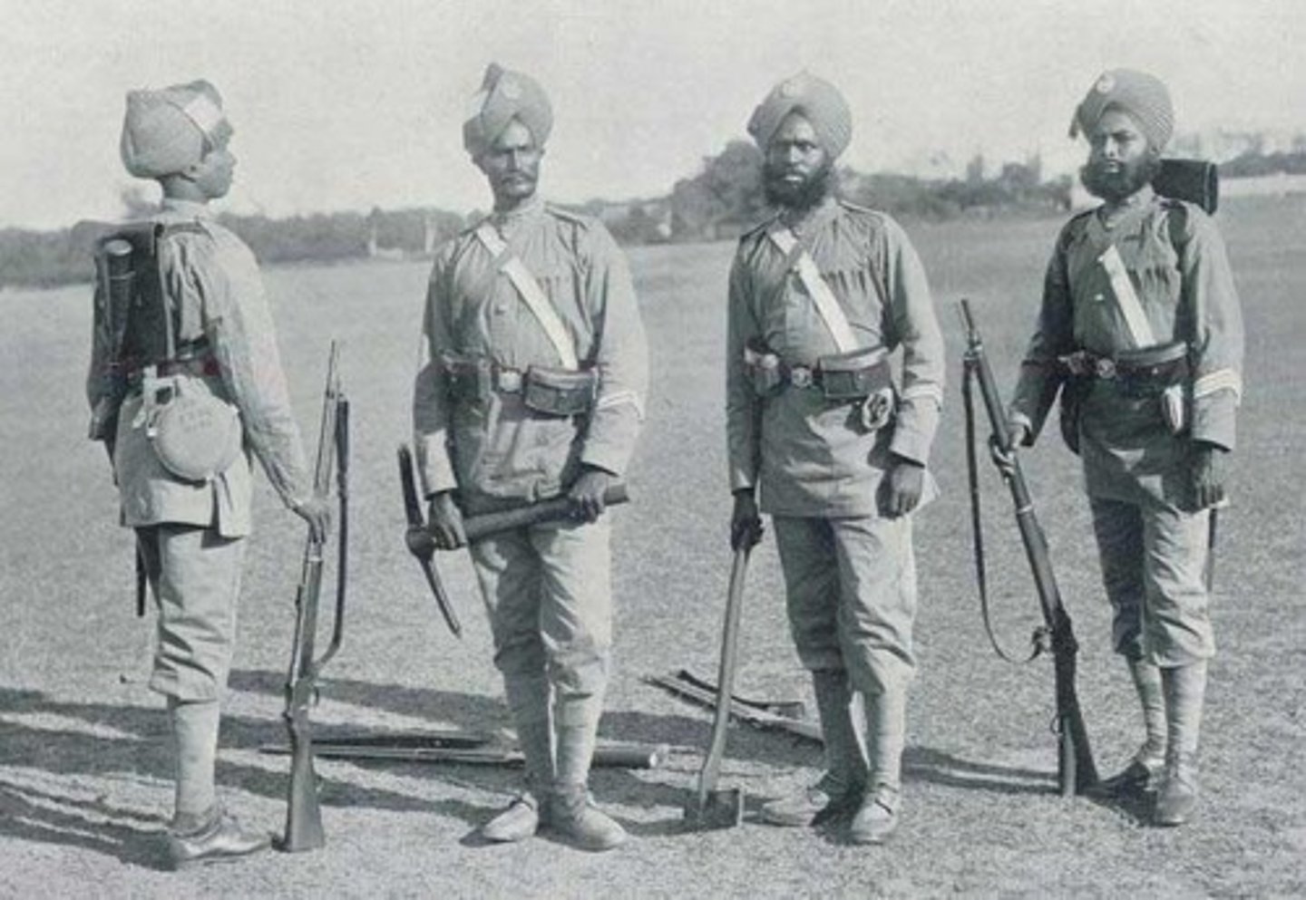 <p>an Indian soldier for a European trading company</p>