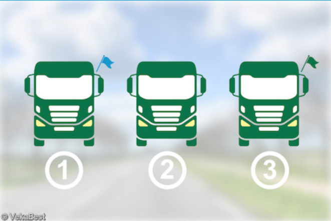 <p><span>Which vehicle is the last vehicle of the military column?</span></p>